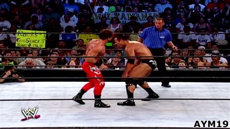 The Rock Vs Chris Benoit Smackdown Highlights Youtube