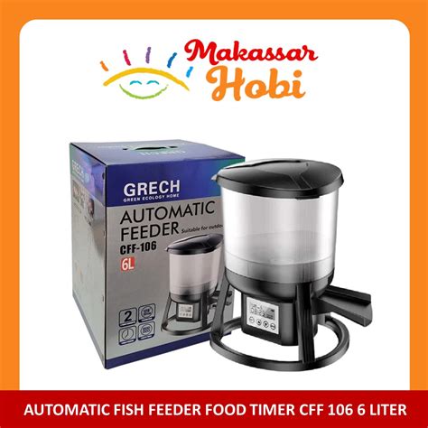 Jual Automatic Fish Feeder Kolam Koi Alat Pemberi Makan Pakan Ikan