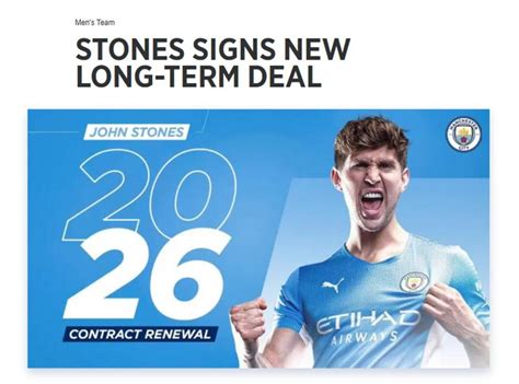 Manchester City Ufficiale Stones Fino Al Mercato Calciomercato