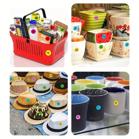 Yard Price Stickers Garage Pre Priced Pricing Labels Temu