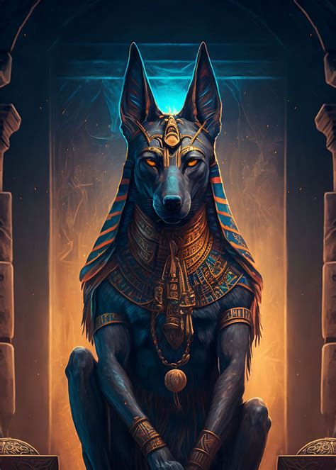 'Anubis Artwork' Poster, picture, metal print, paint by Edgars Zunda ...