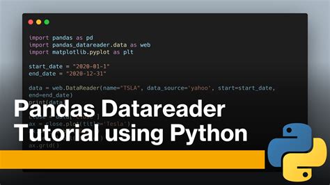 Pandas Datareader Using Python Tutorial