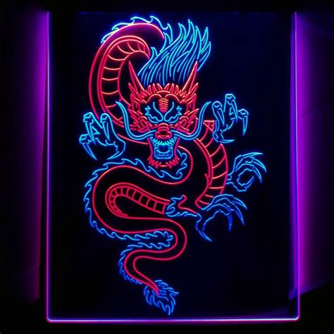 Chinese Dragon Room Display Dual Color Led Neon Sign St I In