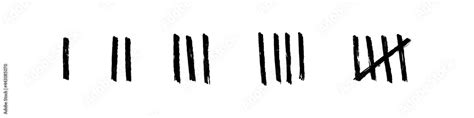 Vetor De Tally Marks Collection Hand Drawn Sticks For Counting Things