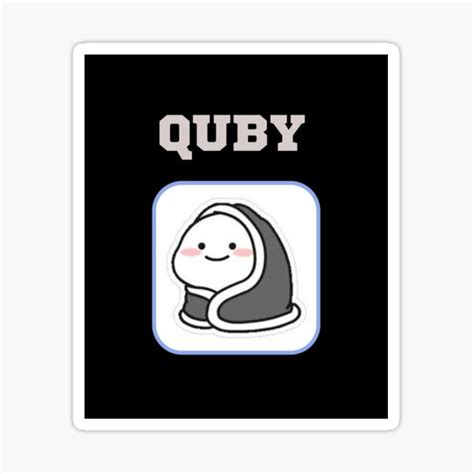 Quby Sticker For Sale By Zeenvis Redbubble
