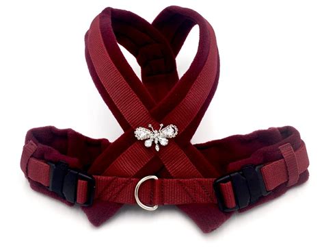 eDog. Greyhound Fleece Harness. Rhinestone Butterfly Design – Totally Greyhound