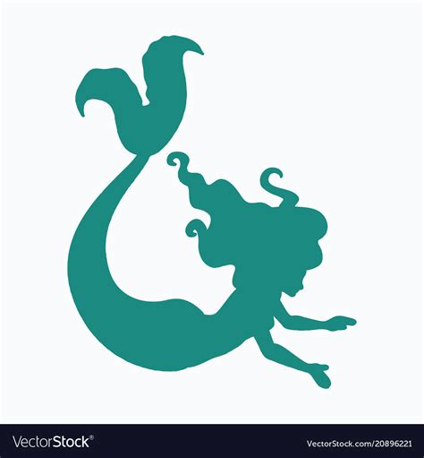 Cartoon beautiful little mermaid in a wreath sea Vector Image