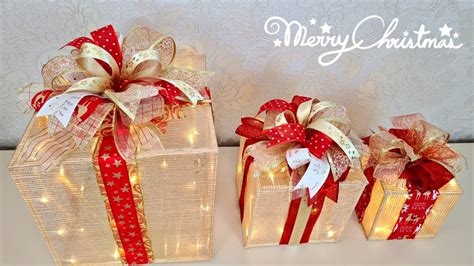 Cajas De Regalo Navide As Paso A Paso Christmas Gift Boxes Youtube