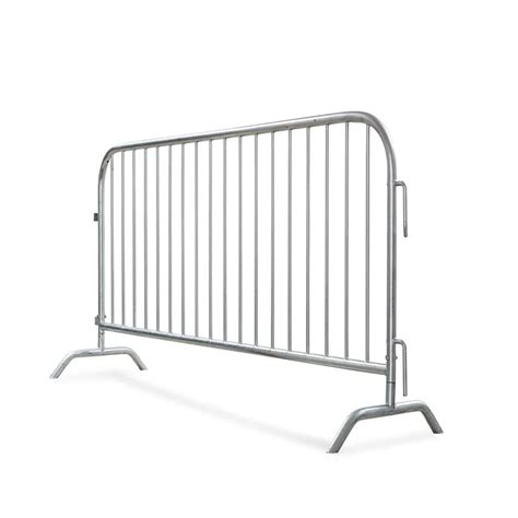 Galvanized Portable Event Temporary Barrier Fence Tubular Road Bar Barrier Site Steel Crowd ...