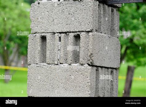 Concrete Bricks Common Material In Construction Stock Photo Alamy