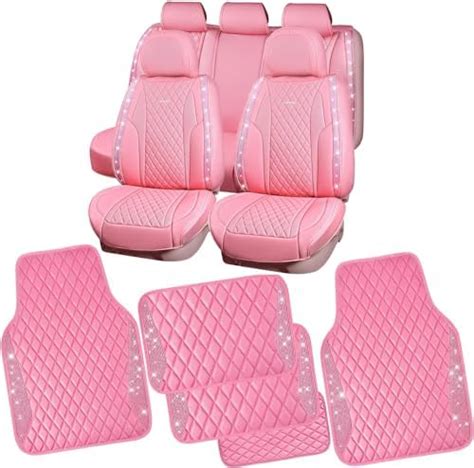 Car Pass Bling Leather Car Mats Nappa Leather Nappa Seat