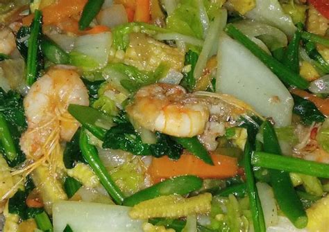 Resep Tumis Udang Dan Sayuran Oleh Uzzy Cookpad