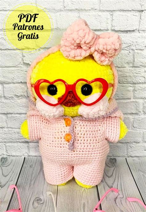 Peluche Pato Lalafanfan Amigurumi Pdf Patr N Gratis En Espa Ol