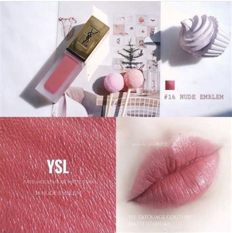 YSL Tatouage Couture Matte Liquid Lip Stain 16 Nude Emblem 6ml Shopee Malaysia Atelier Yuwa