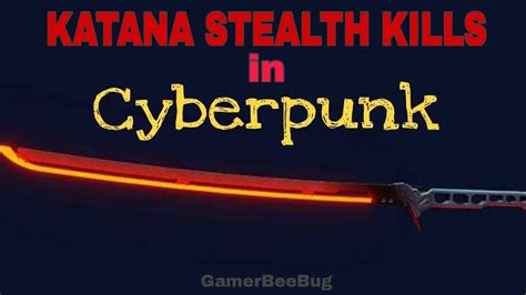 Katana Stealth Kills In Cyberpunk 2077 Stealth Gameplay YouTube