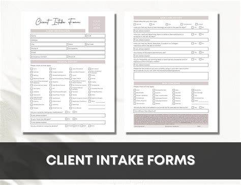 Esthetician Client Consent Forms Editable Facial Consent Etsy Australia