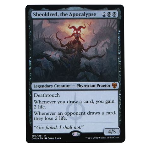 Sheoldred The Apocalypse Dominaria United DMU Hologram Mtg Proxy