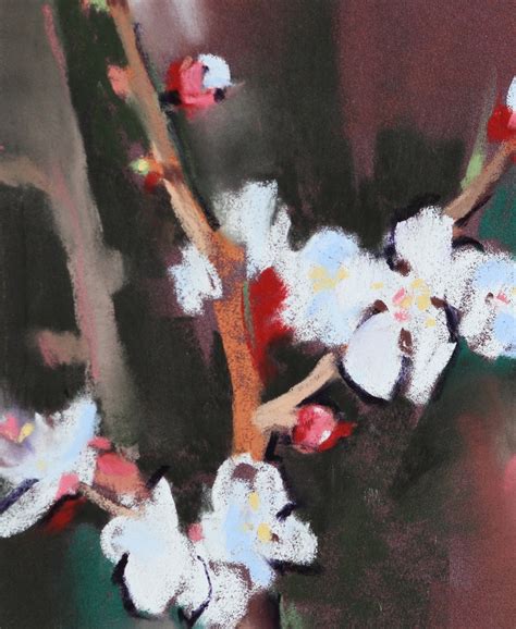 Apricot Blossoms Painting Original Spring Painting 5x7 Wall Etsy