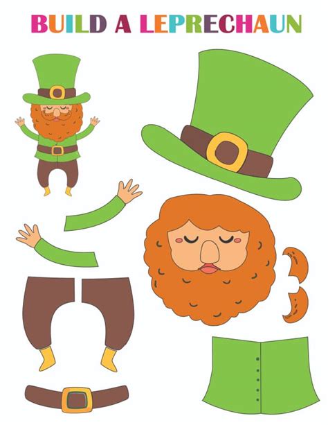 Leprechaun Printable St Patricks Day Crafts Freebie Finding Mom