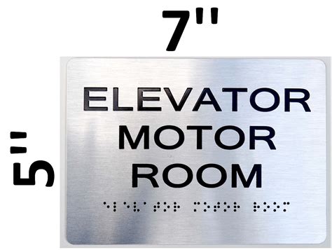 Elevator Motor Room Ada Sign The Sensation Line Hpd Signs The