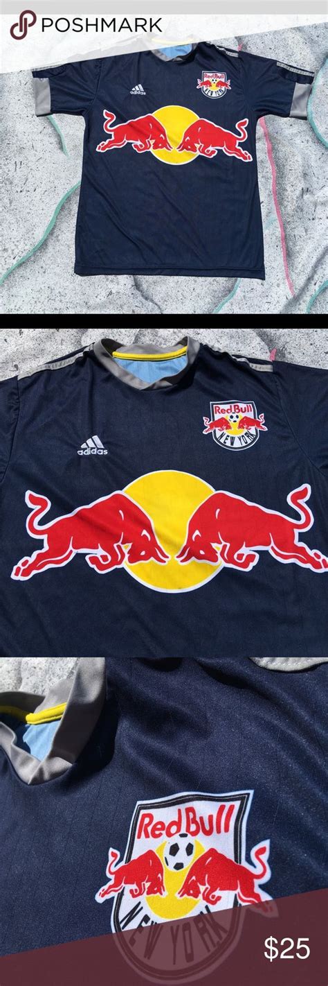 Red Bull Soccer Jersey Adidas | New york red bulls, Soccer jersey, Red ...