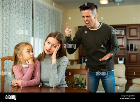 Man Shouting At His Wife Stock Photo Alamy