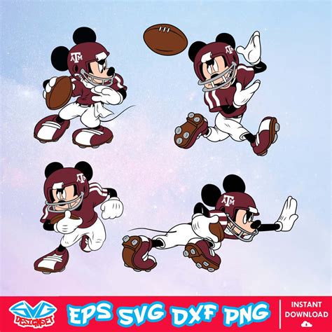Texas Aandm Aggies Mickey Mouse Disney Svg Ncaa Svg Disney Svg