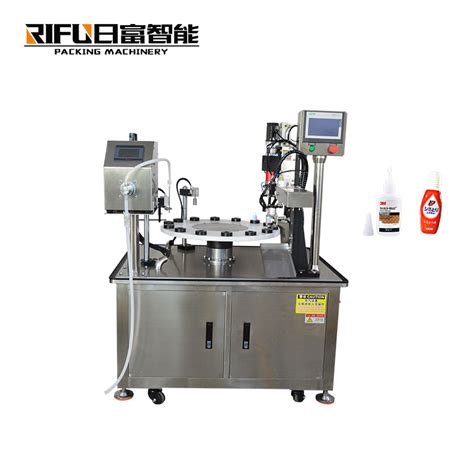 Full Automatic Small Bottle Filling Capping 2 In 1 Machine For Potion