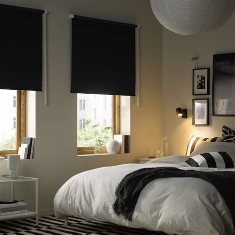 Fridans Block Out Roller Blind Black 160x195 Cm Ikea