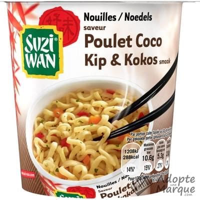 Suzi Wan Cup Nouilles Saveur Poulet Coco Le Pot De G