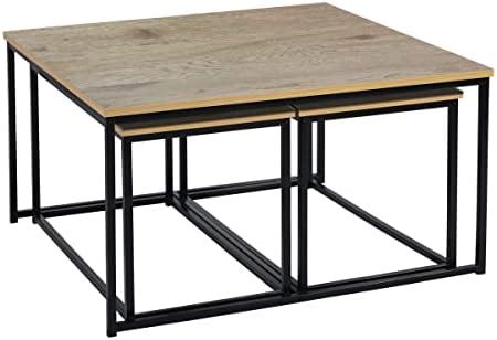 Meuble Cosy Lot De Tables Basses Gigognes Ronde Bout De Canap En