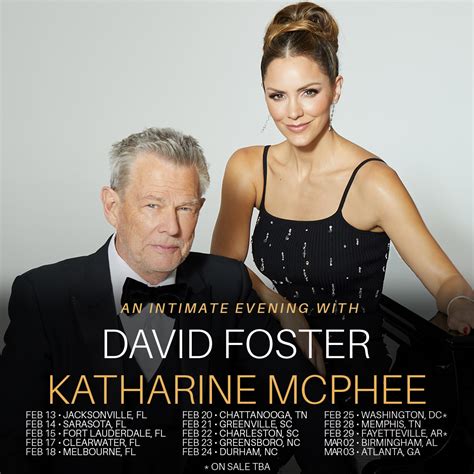 New 2024 Tour Dates Announced With Katharine Mcphee David Foster