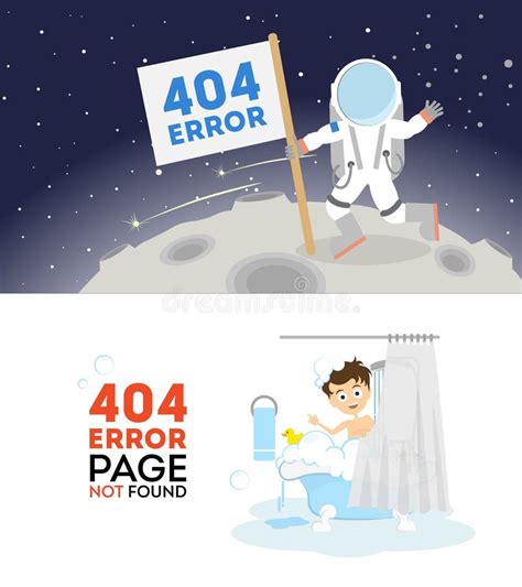 Oops Page Not Found Stock Vector Illustration Of Banner 78205688