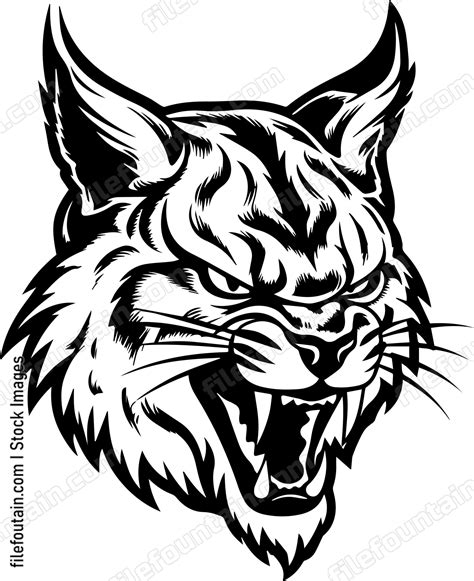 Angry Bobcat Logo Vector Design - FileFountain