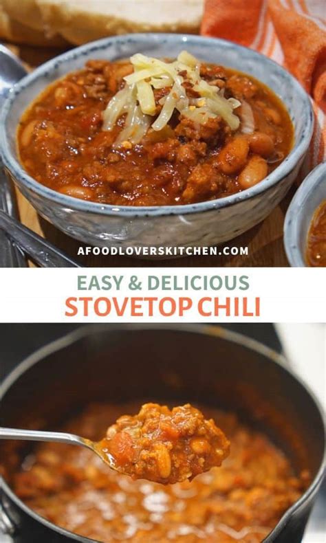 Easy And Delicious Stovetop Chili Recipe A Food Lovers Kitchen