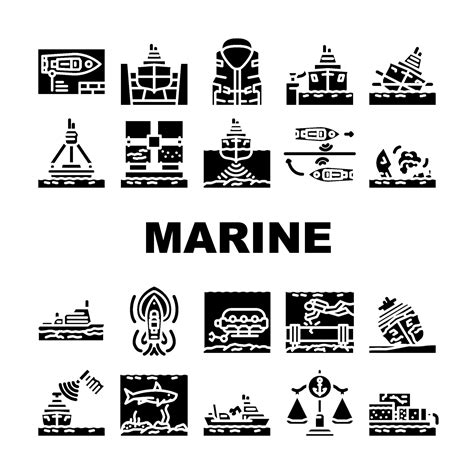 marine engineering ship icons set vector 32830563 Vector Art at Vecteezy