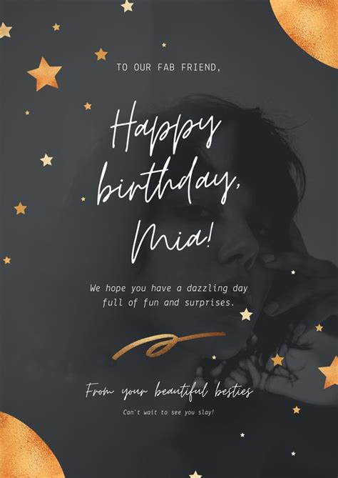 Free, printable, customizable birthday posters | Canva