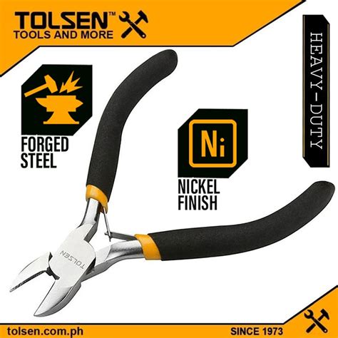 Tolsen Mini Diagonal Cutting Pliers ONLINE EXCLUSIVE 4 5 10033 Bi