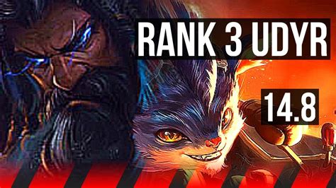 UDYR Vs RUMBLE TOP Rank 3 Udyr 4 1 5 EUW Challenger 14 8 YouTube