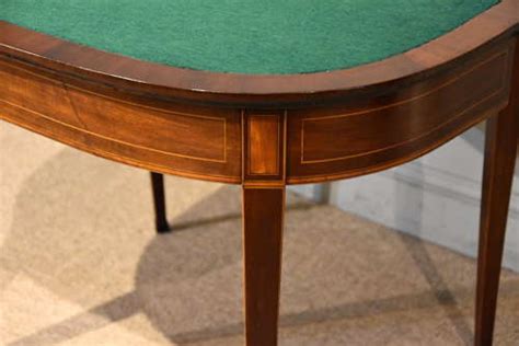 18th Century Mahogany Cross Banded Card Table