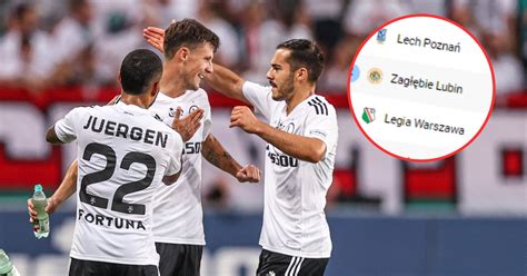 Lech liderem Ekstraklasy Legia z kompletem zwycięstw TABELA