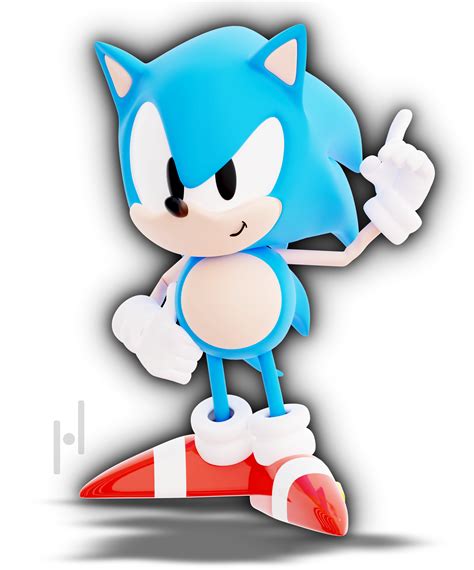 Classic sonic 3d model - starsfor