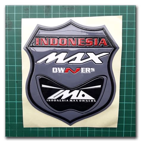 STIKER NMAX EMBOS TIMBUL MAX No B2 Lazada Indonesia