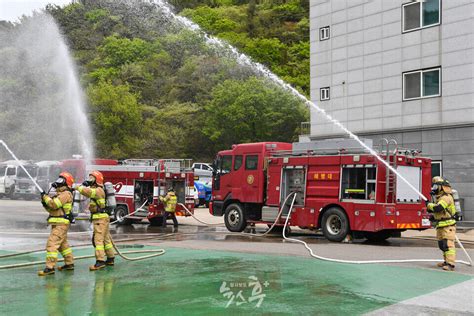 해병대 연평부대 민ㆍ관ㆍ군ㆍ경 합동 소방훈련 실시