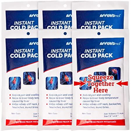 Amazon Ever Ready First Aid Disposable Cold Compress Therapy