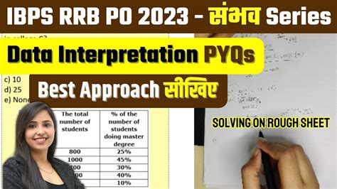 Crack Ibps Rrb Po Exam See How I Solved Last Year S Data