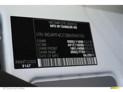 Mercedes Paint Codes Vin