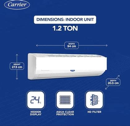 Carrier Ester Exi CAI12ES5R34F0 1 Ton 5 Star Inverter Split AC Price In