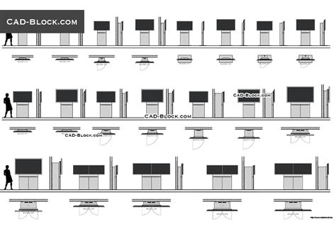 Tv Cabinet Elevation Cad Block | www.resnooze.com