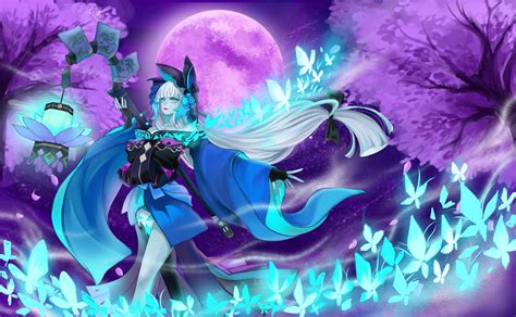Onmyoji - Aoandon by bizzybiin on DeviantArt